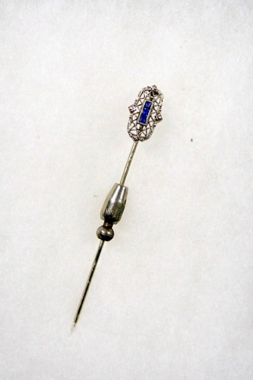 Antique Stickpin Marked 14K on Pin.