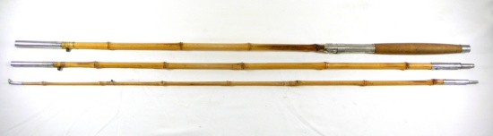 Vintage Bamboo Fly Fihing Rod Unmarked. 118" when put together. Needs Some