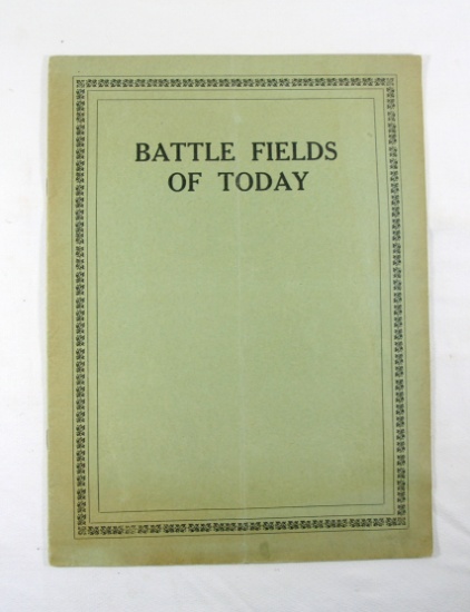 1916 Rand McNally "The Battle Fields Of Today". Showing the map of Battle L