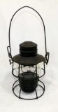 Vintage Adams And Westlake Kero 236 Railroad Lamp Clear Glass Globe Marked