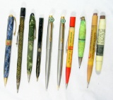 (10) Vintage Assorted Working And Non Working Mechanical Pencils.