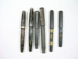 (6) Vintage Parker Fountain Pens for parts or repair