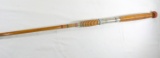 Antique Montague Bamboo Fly Fishing Rod. One Piece.  58-1/2