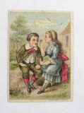 Late 1800s Victorian Advertisement Card for Dr. Isaac Thompson's Celebrated