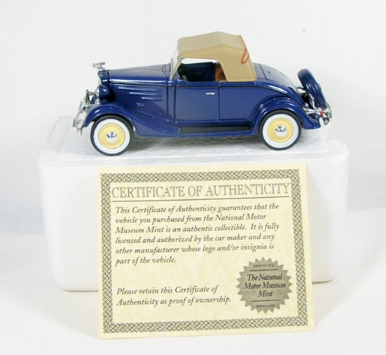 Diecast Replica of 1935 Chevrolet Standard Roadster From National Motor Mus