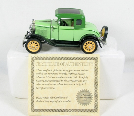 Diecast Replica of 1930 Ford Standard Coupe From National Motor Museum Mint