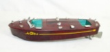 Vintage Ideal Hard Plastic Wind up Motor Boat For Repair or Restore. Missin