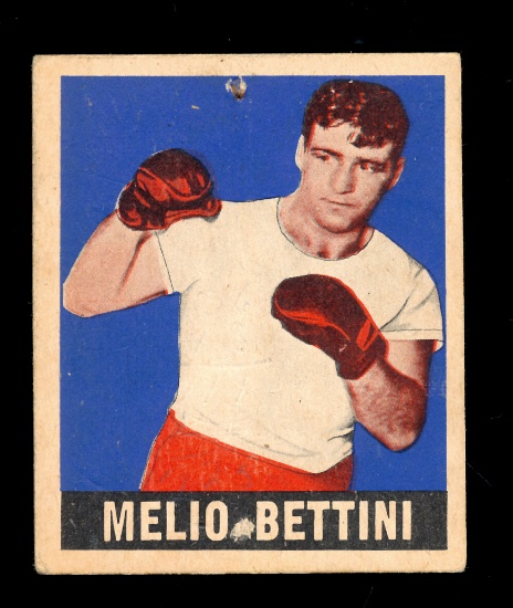 1948 Leaf Boxing Card #36 Melio Bettina. Has Pinhole. VG Condition