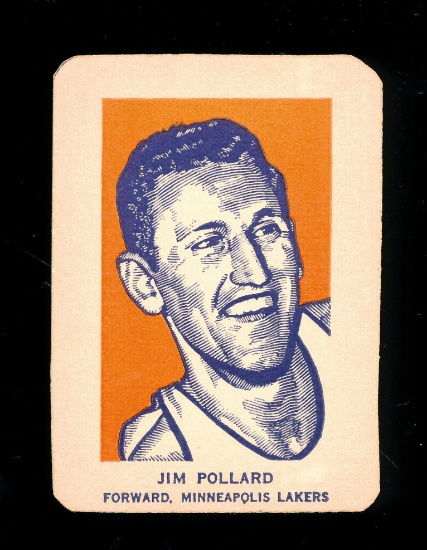 1952 Wheaties Handcut Basketball Card Hall of Famer Jim Pollard Mineapolis