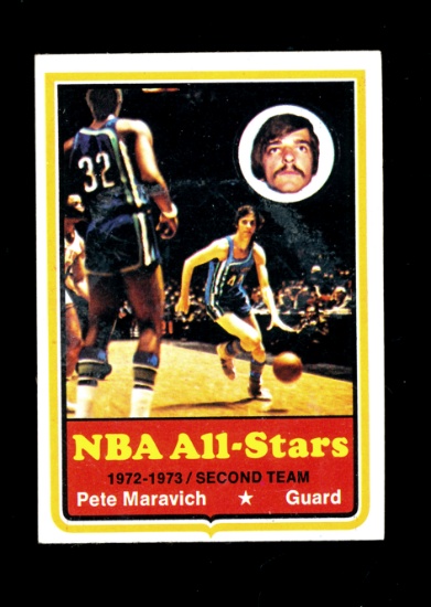 1973 Topps Basketball Card #130 Hall of Famer Pete Maravich Atlanta Hawks.