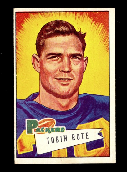 1952 Bowman Large Football Card #56 Tobin Rote Green Bay Packers. EX Condit