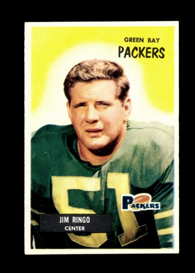 1955 Bowman ROOKIE Football Card #70 Rookie Hall of Famer Jim Ringo Green B