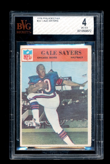 1966 Philadelphia Football Card #38 Hall of Famer Gale Sayers Chicago Bears