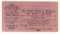 93.  WW I $5 Value Lecture Ticket for Prof. Burton L. Rockwood speaking of