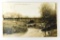 133.  1918 RPPC of the amazing Stone Bridge at Ogdensburg, Wis., looking So