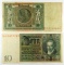 230.  Germany 1929 (2) 10 Reichsmark KP Catalog #180.  CONDITION:  VF & CU: