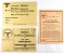 235.  Germany WWII Nazi issued Ration Cards.  Ein Liter Brennspiritus; 50kg