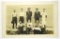 542. c1915 RPPC Stetsonville, Wis.  Eight guys and a barkeep on the Boardwa