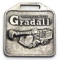 630.  Watch Fob 1960’s Nickel Plated Warner & Swasey Gradall Bucket Shovel