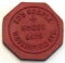 649.  Wisconsin Red Fibre Trade Token Ed’s Hoople House 6426 W. Greenfield