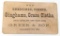 676.  1878 Advertising Card:  Buy Sheetings, Prints, Ginghams, Grass Clothe