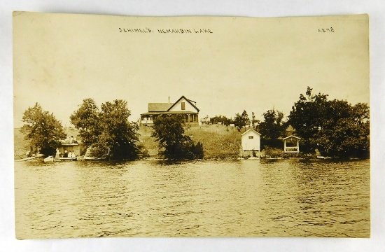 35.  RPPC:  1930 Schimel’s Nemahbin Lake (Resort between Pewaukee and Ocono