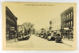 28.  RPPC:  1940’s Snowy Day Glasgow Street and Business Section Clyde, NY