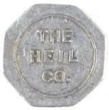 64.  Wisconsin Aluminum Trade Token:  The Heil Co. (Milwaukee) –Good for 5c