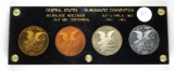 107.  1962 Central States Numismatic Society Cased Convention Medal Set of
