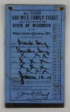 114.  1908 Wisconsin Central Railway 500 Mile Family Ticket #6060 issued to