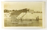 131.  1929 RPPC Power House & Locks at New Power Dam at Prairie Du Sac, Wis