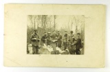 139.  1920’s RPPC Lunch Break at Northern Wisconsin Deer Camp, including: