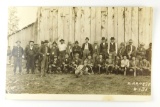 141.  1930’s RPPC of more than 30 participants of a friendly Shooting Match