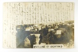 148.  1909 RPPC Village of Cashton (Wisconsin) tower view.  CONDITION:  VF/