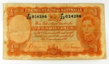 153.  Australia 1935 10 Shillings KP Catalog #25a; CONDITION:  VG/Fine.  KP