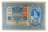 164a Austria 1902 1000 Kronen KP Catalog #8a; CONDITION:  AU/CU; KP Catalog