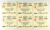 198.  Cocos Keeling / Keeling Cocos Islands 1902 Currency Set: 1/10 Rupee E