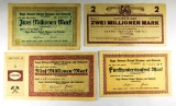 223.  Germany 1923 Lot of (4) Company Fleisss & Fortschriff 2,000,000 Mark