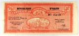 252.  Haiti 1962 1 Gourde Certificat De Liberation Economique; KP Catalog #