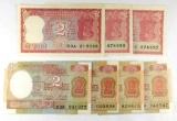 262.  India (3) Reserve Bank of India 2 Rupees; KP Catalog 53Ac; CONDITION: