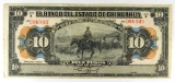 287.  Mexico c1915 El Banco Del Estado De Chihuahua 10 Pesos; Single Signat