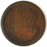 305. 1863 Beaver Dam, Wis. F. Krueger Dry Goods, Groceries, Boots, Shoes, H