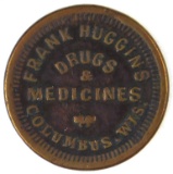 311.  1863 Columbus, Wis. Frank Huggins Drugs & Medicines; FULD:  120B-1a;