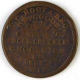 318.  1863 Edgerton, Wis. C.C. Root & Bro. Dry Goods, Clothing, Boots, Shoe