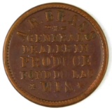 320.  1863 Fond Du Lac, Wis. A. R. Brass General Dealer In Produce; FULD: