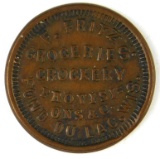 323.  1863 Fond Du Lac, Wis. F. Fritz Groceries Crockery Provisi=ons & C.;