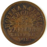 333.  1863 Green Bay, Wis. Hoffman & Lewis Merchant Tailors; FULD:  250B1a;