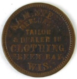 338.  1863 Green Bay, Wis. Sam Stern Merchant Tailor And Dealer In Clothing