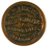 341.  1863 Hales Corner, Wis. J. Siegel Dry Goods & Groceries; FULD:  270A1