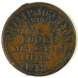 353.  1863 Jefferson, Wis. Philip Johnson Drugs Paints Oils Books Stationer